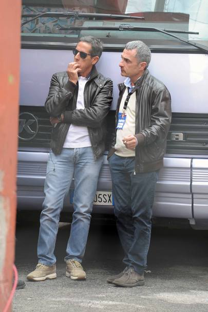 La preoccupazione del presidente della Nocerina Gino Benevento (a sinistra) dopo le minacce degli ultras. LaPresse